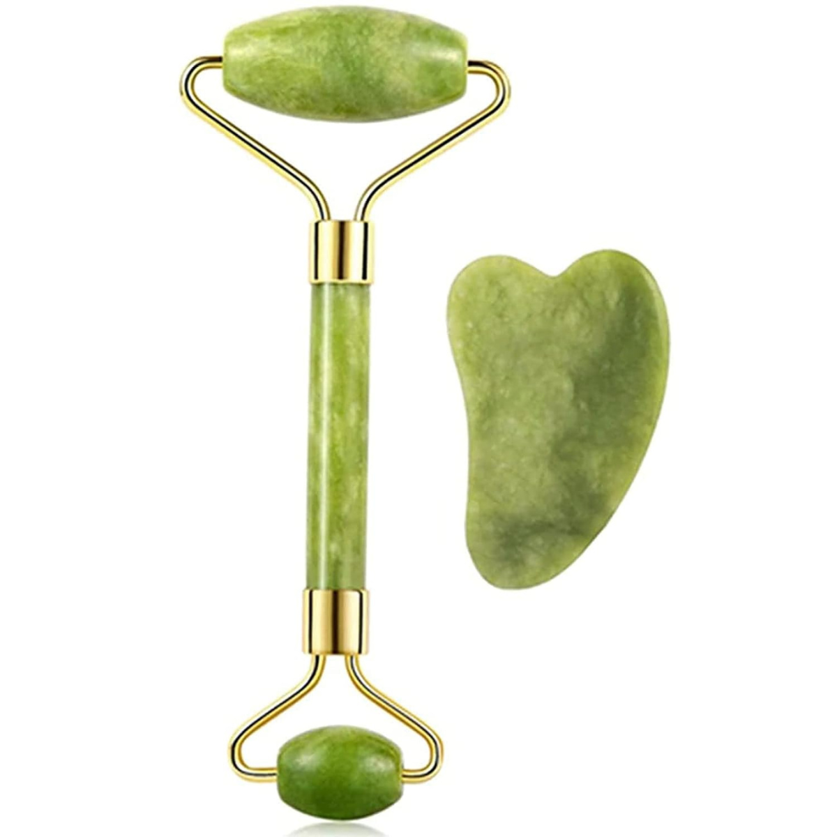 Set de Rodillo de Jade y Gua Sha - Vida Essencial