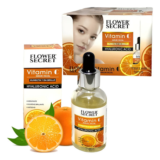 Serum Vitamina C Ácido Hialuronic Flower - Vida Essencial