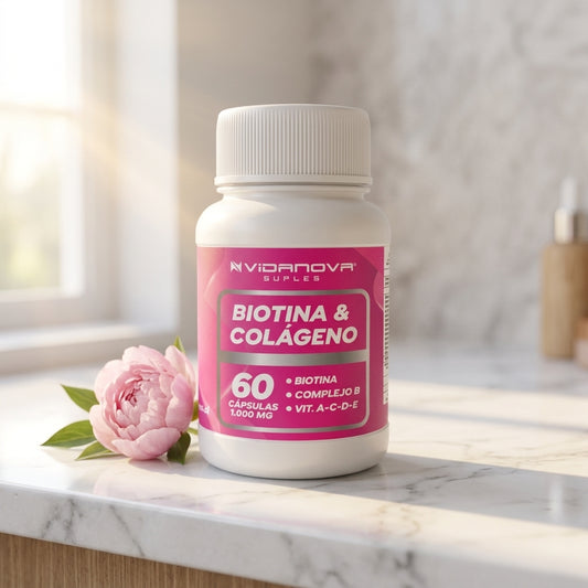 Biotina + Colágeno 1000mg 60 Cápsulas